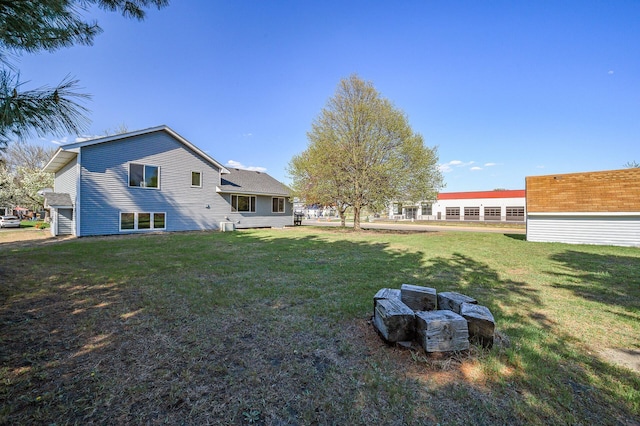 view of grassy yard