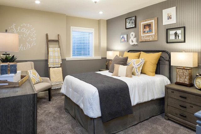 14897 144th Ave N, Dayton, MN 55327 - carpeted bedroom with wainscoting and recessed lighting