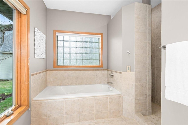 2222 White Oak Ct, Hudson, WI 54016 - bathroom featuring a garden tub and walk in shower
