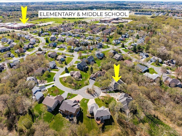 2222 White Oak Ct, Hudson, WI 54016 - aerial overview of property's location with nearby suburban area