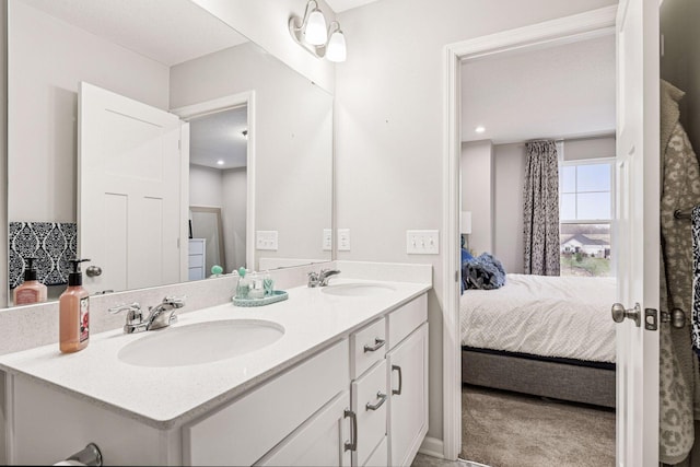 ensuite bathroom with double vanity