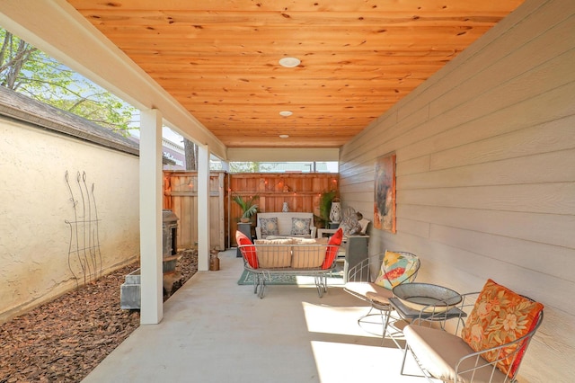2102 Pinehurst Ave, Saint Paul, MN 55116 - view of patio featuring fence and an outdoor living space