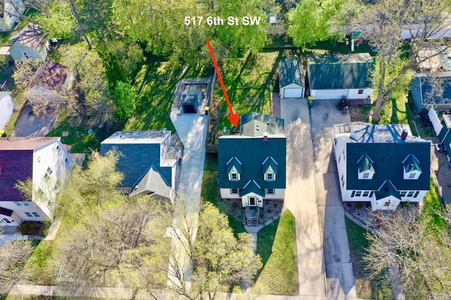 birds eye view of property