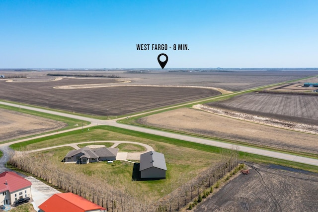 aerial view of sparsely populated area