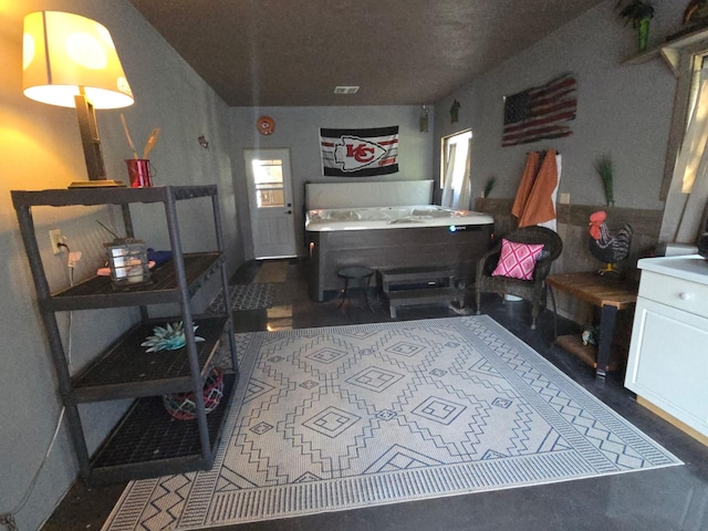 bedroom with visible vents