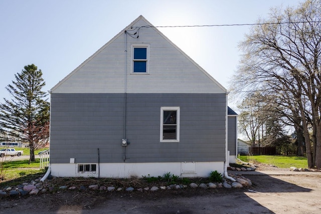 view of side of property