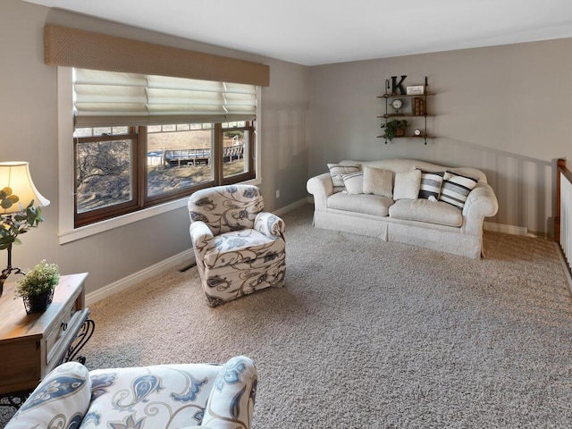 1535 148th Ln NE, Ham Lake, MN 55304 - living room with carpet floors and baseboards