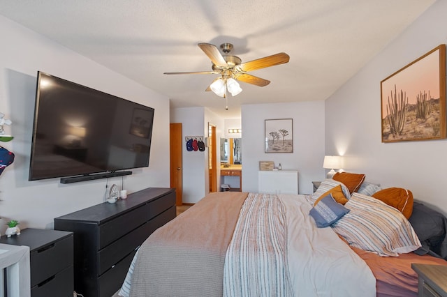 1060 Aston Cir, Burnsville, MN 55337 - bedroom featuring ceiling fan and ensuite bath
