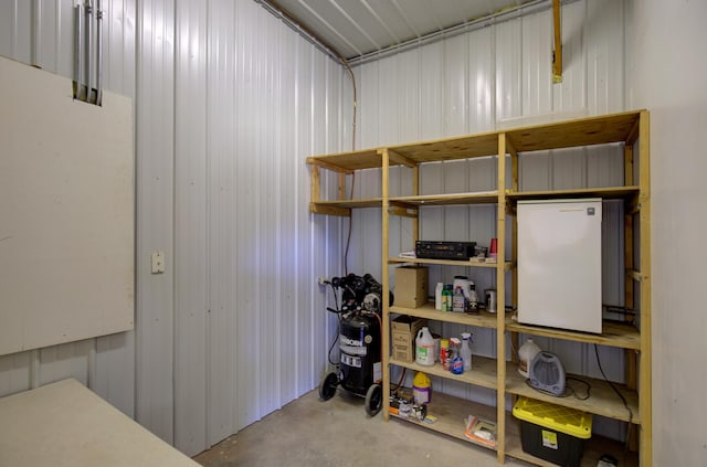 view of storage room
