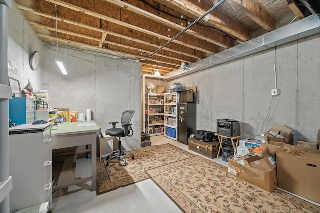 11062 16th St NE, Saint Michael, MN 55376 - unfinished basement featuring a desk