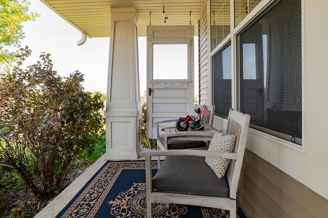 balcony with a porch