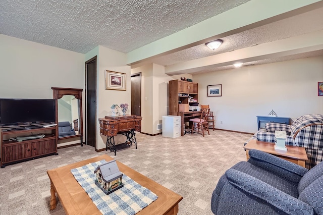 792 Gramsie Rd, Shoreview, MN 55126 - living room featuring baseboards and a textured ceiling
