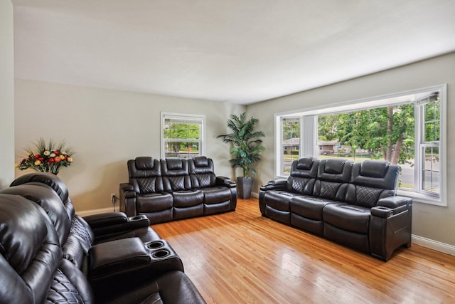 2016 90th St, Bloomington, MN 55431 - living room featuring light wood-type flooring and baseboards