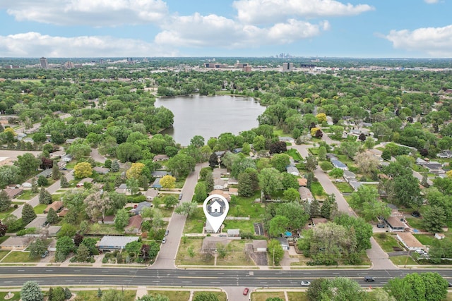 2016 90th St, Bloomington, MN 55431 - aerial view of a large body of water and a tree filled landscape
