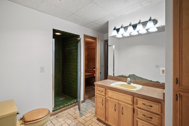 18021 Priory Ln, Minnetonka, MN 55345 - full bathroom featuring a stall shower and vanity