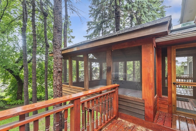 1228 Tamberwood Trl, Woodbury, MN 55125 - deck with a sunroom