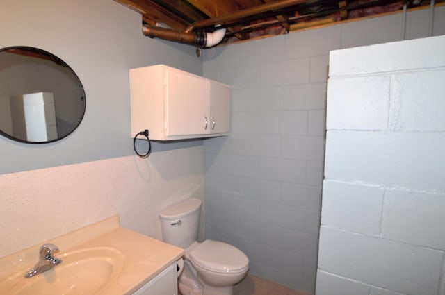 811 Pleasant Ave S, Park Rapids, MN 56470 - half bath featuring toilet and vanity