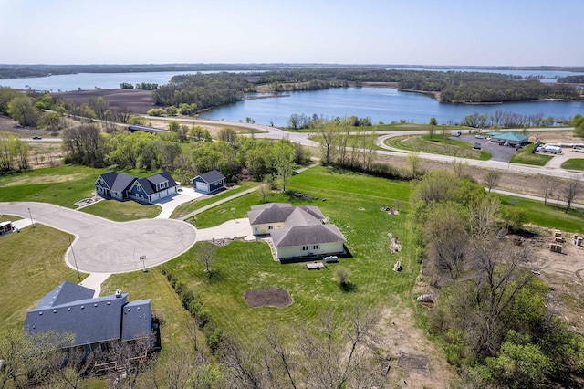 bird's eye view of a large body of water