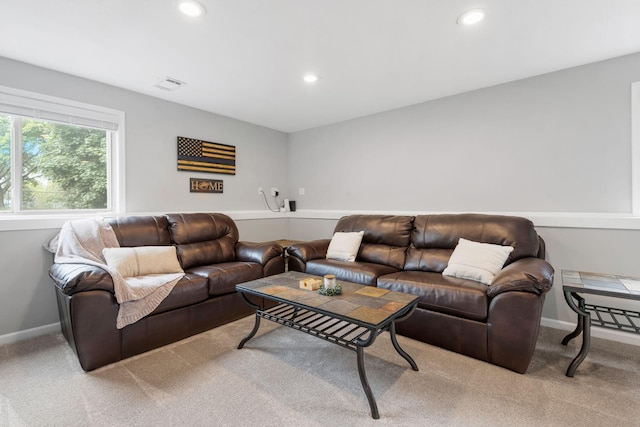 5046 Mitchell Rd, Big Lake, MN 55309 - carpeted living area with recessed lighting and baseboards