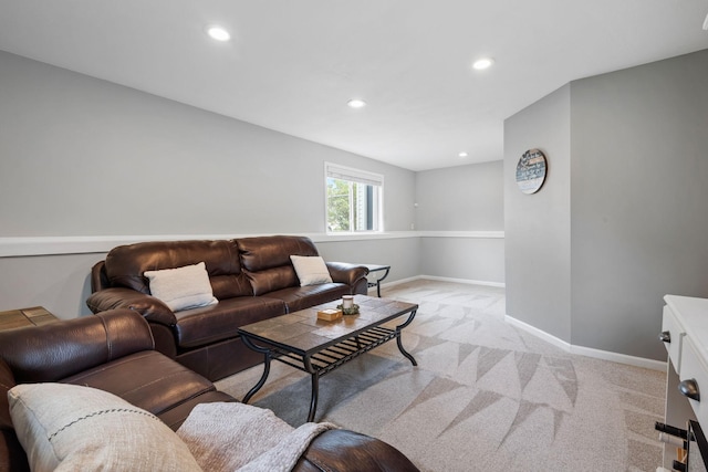 5046 Mitchell Rd, Big Lake, MN 55309 - living room with light colored carpet, recessed lighting, and baseboards