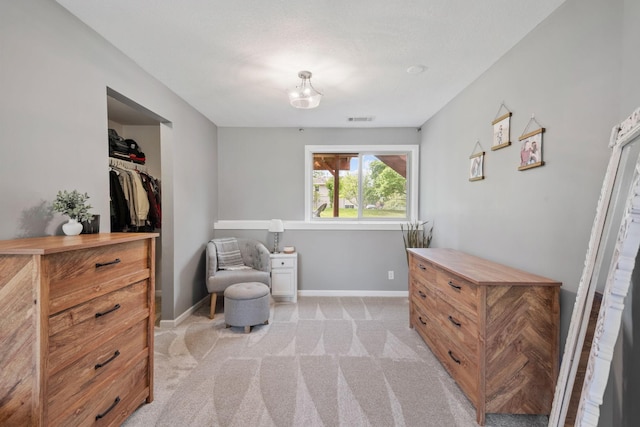 5046 Mitchell Rd, Big Lake, MN 55309 - sitting room featuring light colored carpet, baseboards, and a chandelier