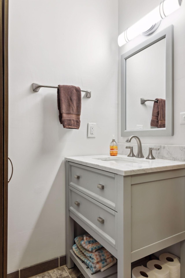 bathroom with vanity