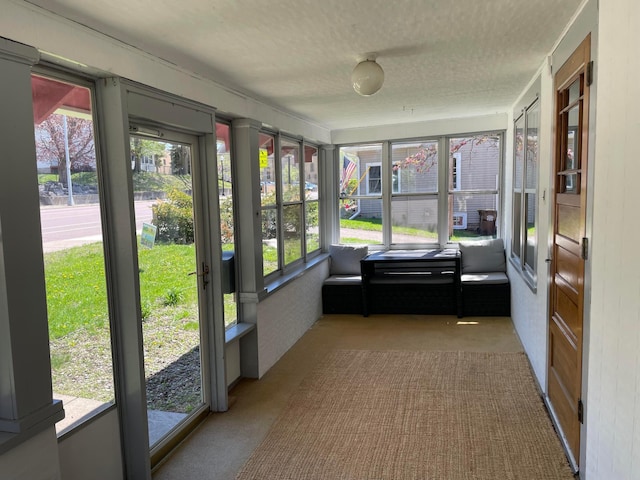 view of sunroom / solarium
