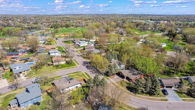 aerial view of residential area