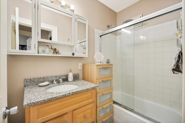 1828 Clinton Ave Unit 3, Minneapolis, MN 55404 - bathroom with vanity and shower / bath combination with glass door