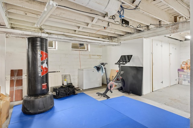 1828 Clinton Ave Unit 3, Minneapolis, MN 55404 - below grade area with fridge