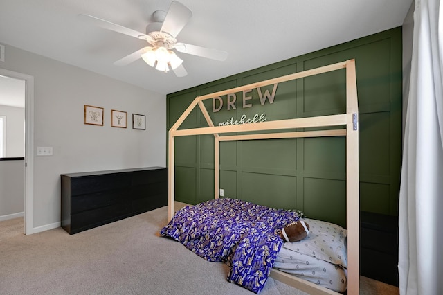 12766 Legacy Creek Pkwy NE, Blaine, MN 55449 - bedroom featuring carpet flooring, a ceiling fan, baseboards, and a closet