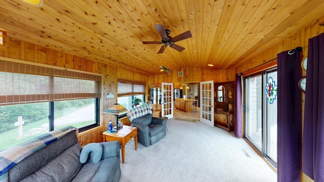 2704 Campus Ln, Albert Lea, MN 56007 - sunroom with healthy amount of natural light, lofted ceiling, and french doors