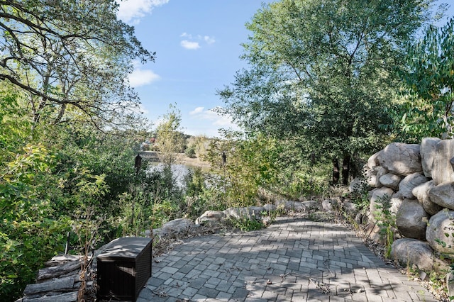 view of home's community featuring a patio
