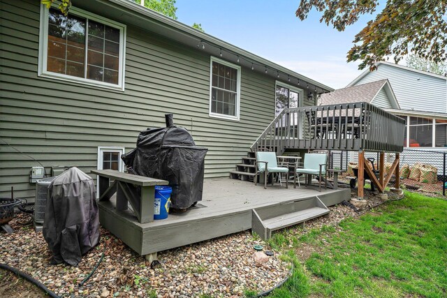 95 Olympic Cir, Chanhassen, MN 55317 - view of wooden terrace