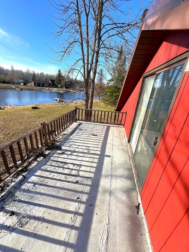 17353 Pine Dr NW, Angle Inlet, MN 56711 - deck featuring a water view