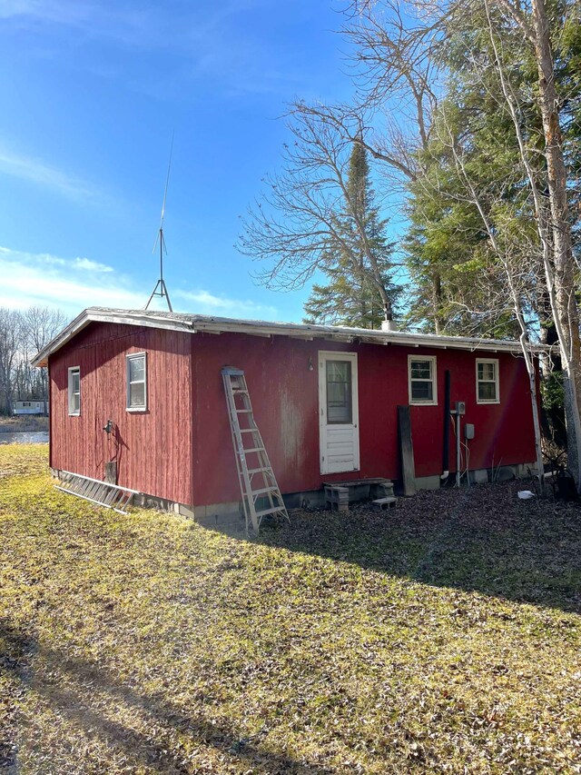 17353 Pine Dr NW, Angle Inlet, MN 56711 - back of property featuring entry steps