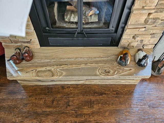details with wood finished floors