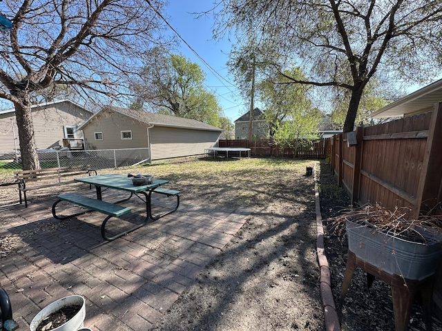 911 8th St N, Fargo, ND 58102 - view of patio / terrace featuring a fenced backyard