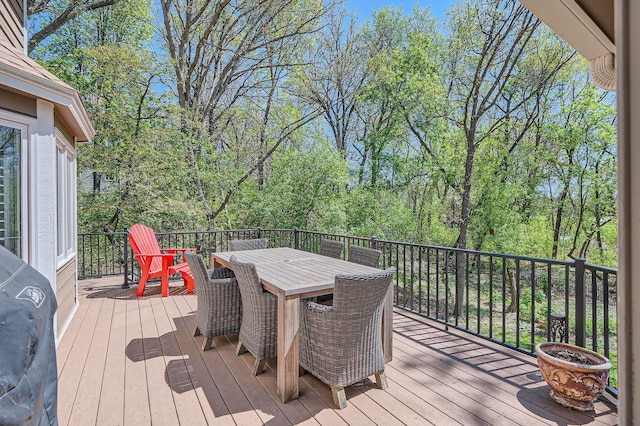1237 Summit Oaks Dr, Burnsville, MN 55337 - deck featuring outdoor dining space