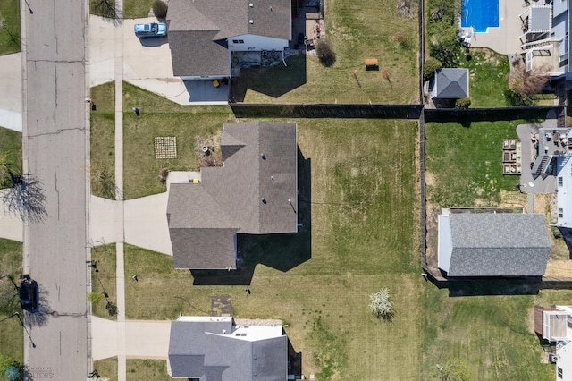 1683 Oakwood Dr, West Fargo, ND 58078 - aerial view of property's location featuring a pool area