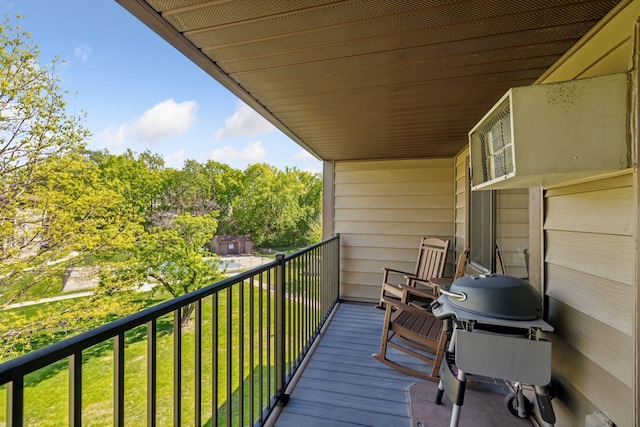 balcony featuring grilling area