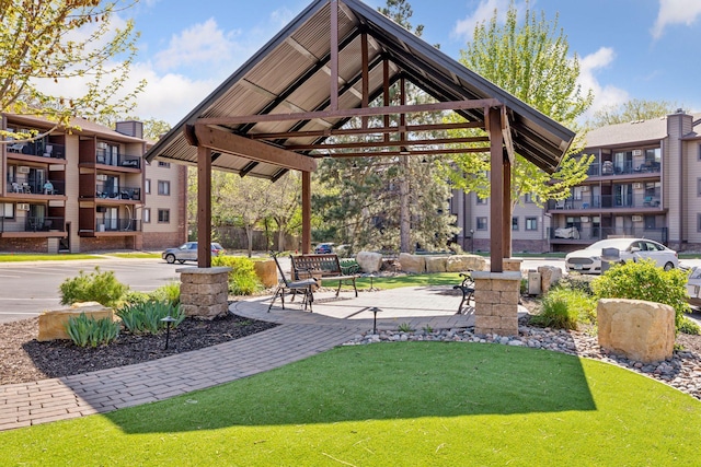 view of home's community featuring a gazebo