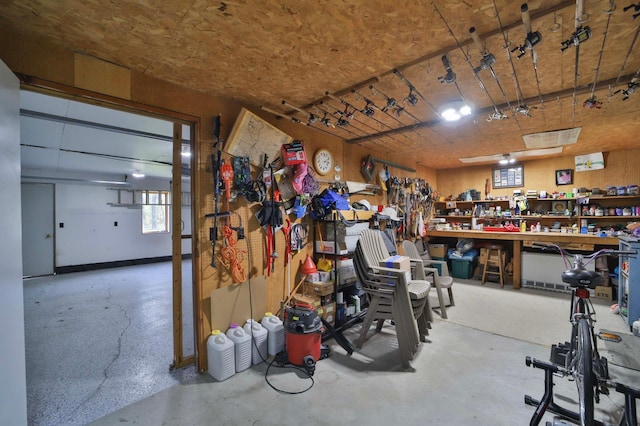 24997 145th Ave, Fort Ripley, MN 56449 - misc room with a workshop area and concrete flooring