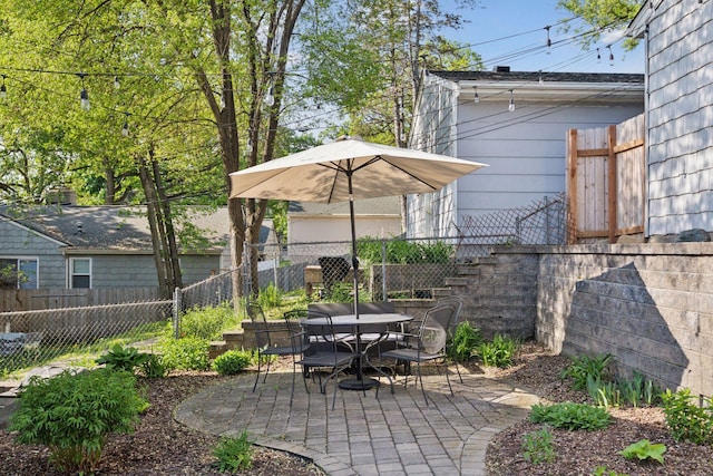 3224 Xenwood Ave S, Saint Louis Park, MN 55416 - view of patio / terrace featuring a fenced backyard and outdoor dining area