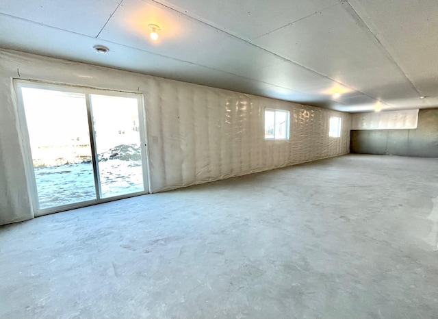 empty room with concrete floors