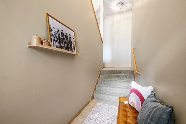 11852 Emery Village Dr N Unit 3302, Champlin, MN 55316 - stairway featuring baseboards