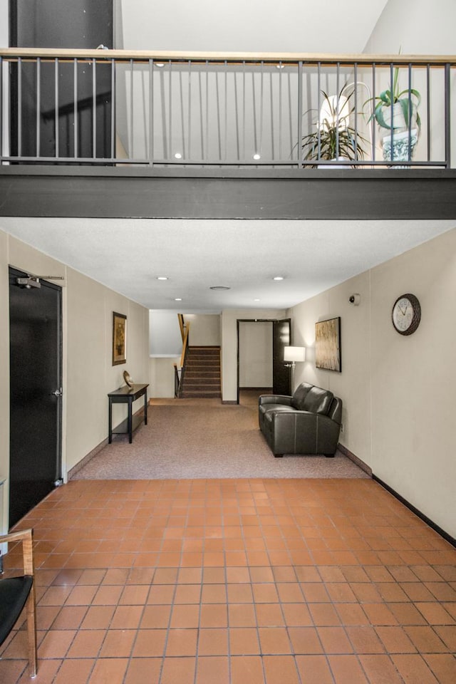 view of patio / terrace with a balcony