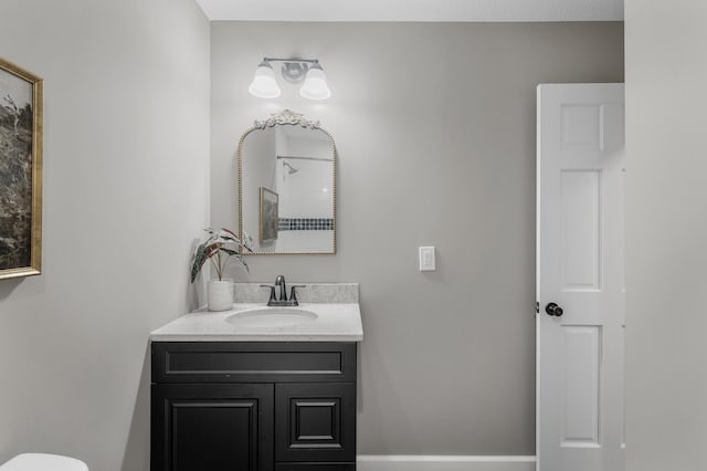 25985 Smithtown Rd, Shorewood, MN 55331 - full bathroom featuring vanity, a shower, and toilet
