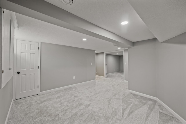 25985 Smithtown Rd, Shorewood, MN 55331 - finished basement featuring carpet, baseboards, and recessed lighting