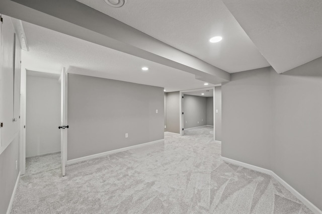 25985 Smithtown Rd, Shorewood, MN 55331 - finished basement featuring carpet flooring, recessed lighting, and baseboards